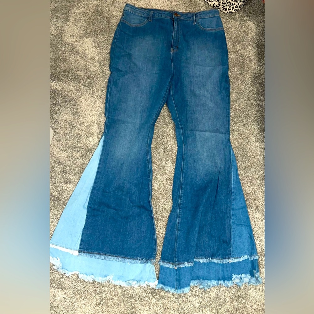 Fashion nova bell bottom jeans